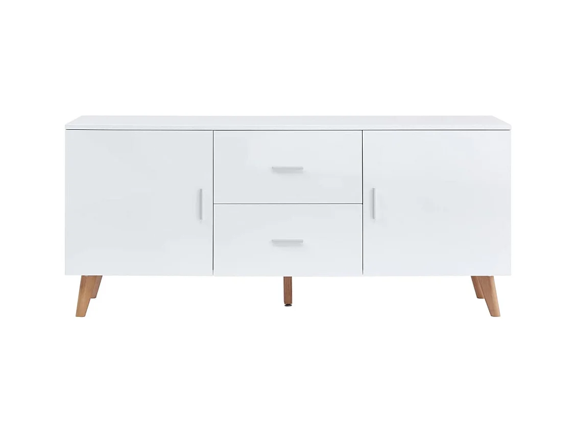 Credenza Bianca 160x40x70 cm in MDF