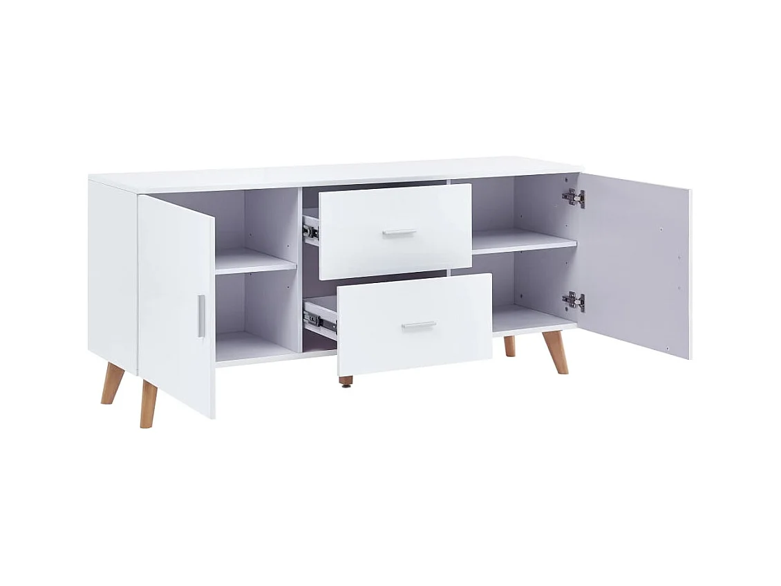 Credenza Bianca 160x40x70 cm in MDF