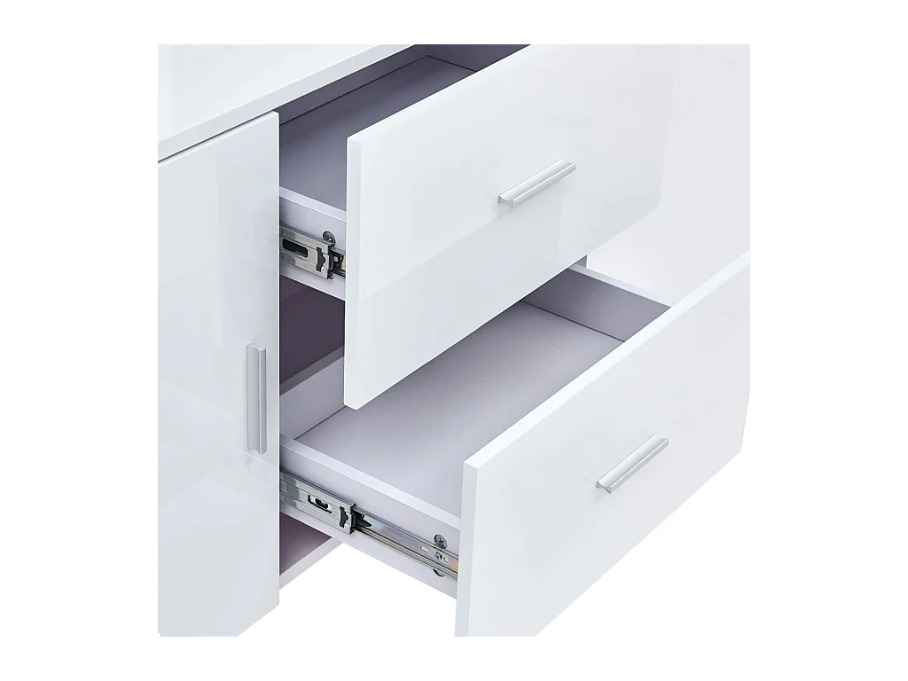 Credenza Bianca 160x40x70 cm in MDF