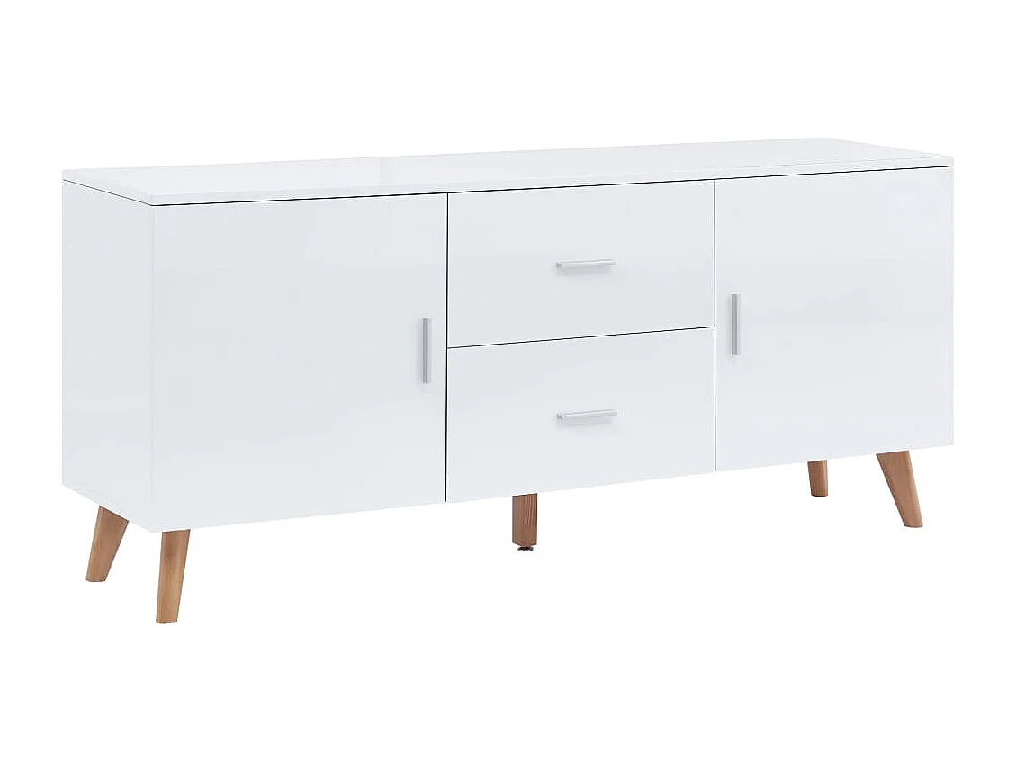 Buffet Blanc 160x40x70 cm MDF