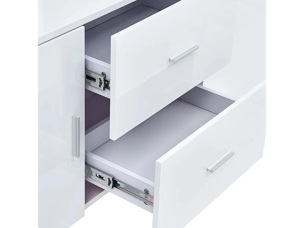 Buffet Blanc 160x40x70 cm MDF