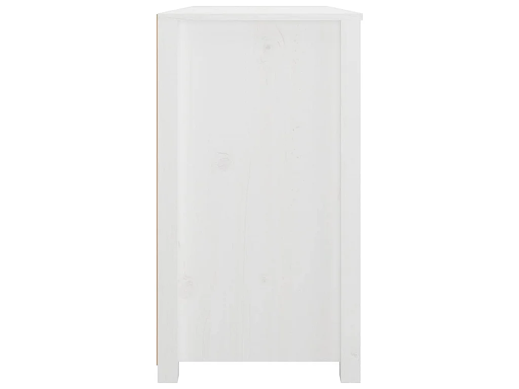 Dressoir 100x40x72 cm massief grenenhout wit