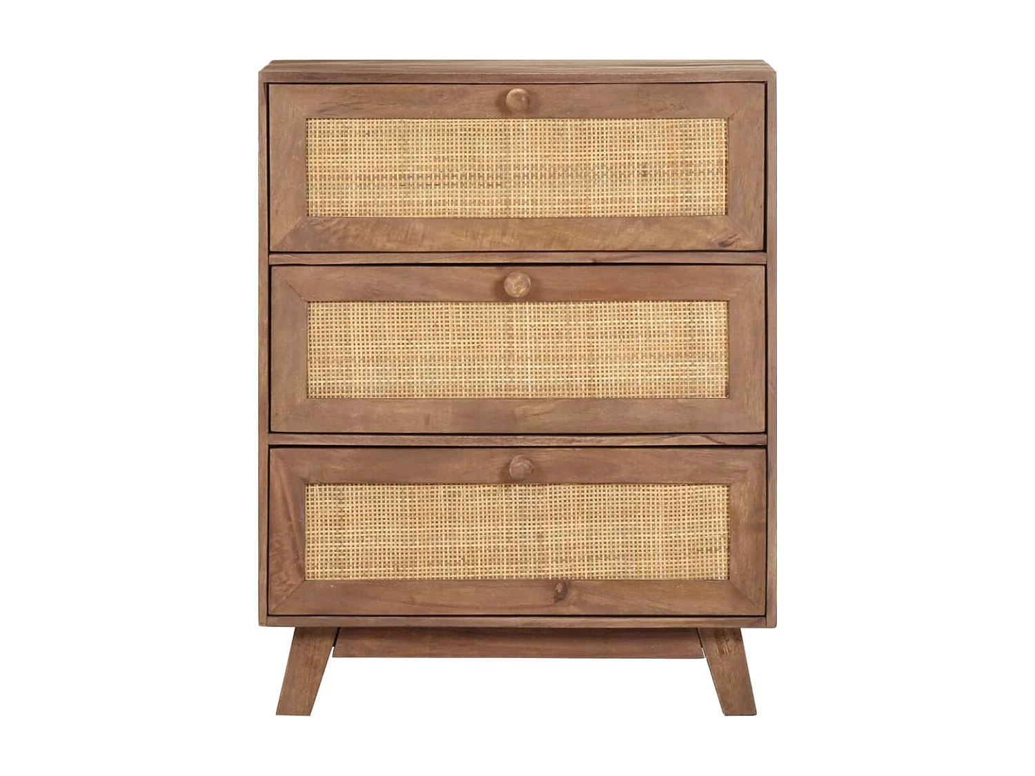 Aparador de madera maciza de mango 61x35x76 cm