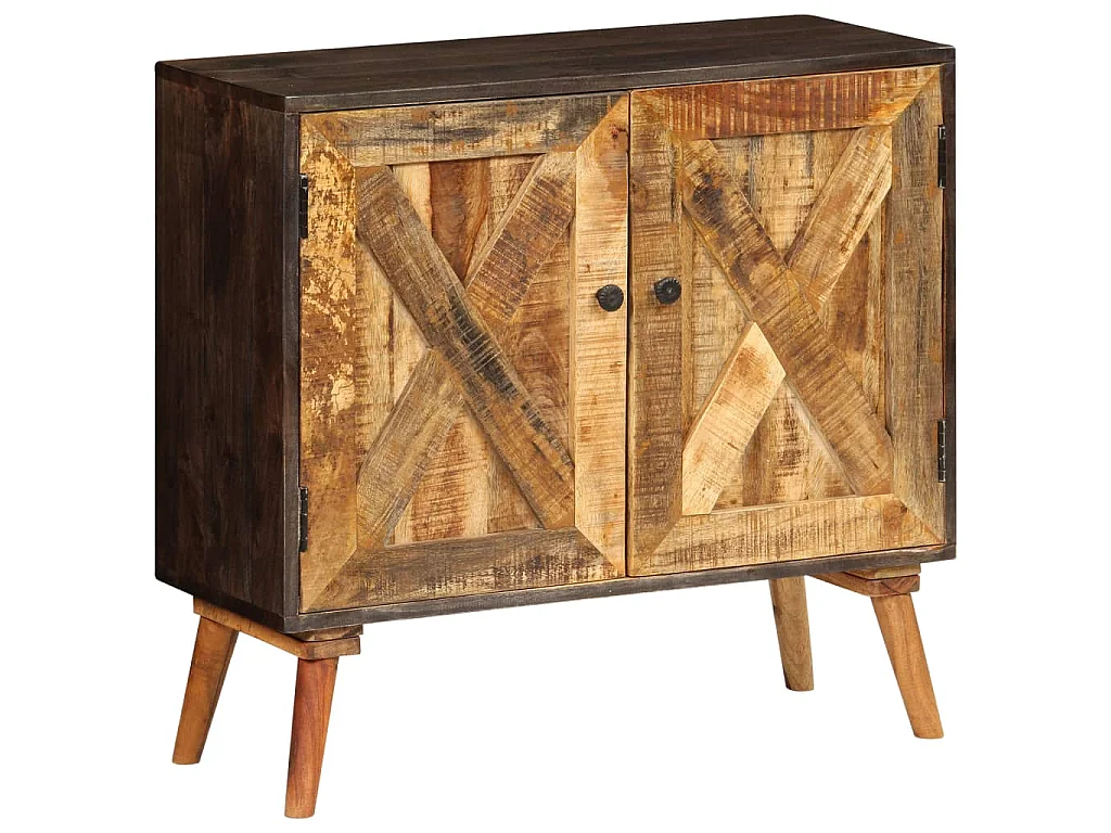 Credenza in Legno Massello di Mango 85x30x75 cm