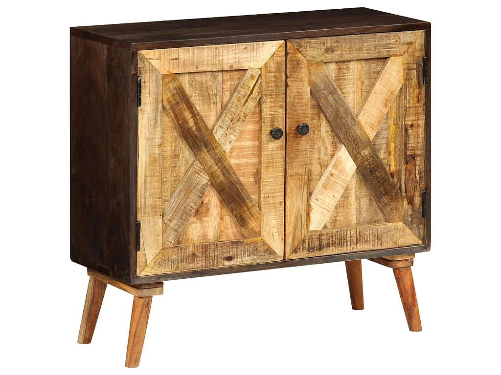 Credenza in Legno Massello di Mango 85x30x75 cm