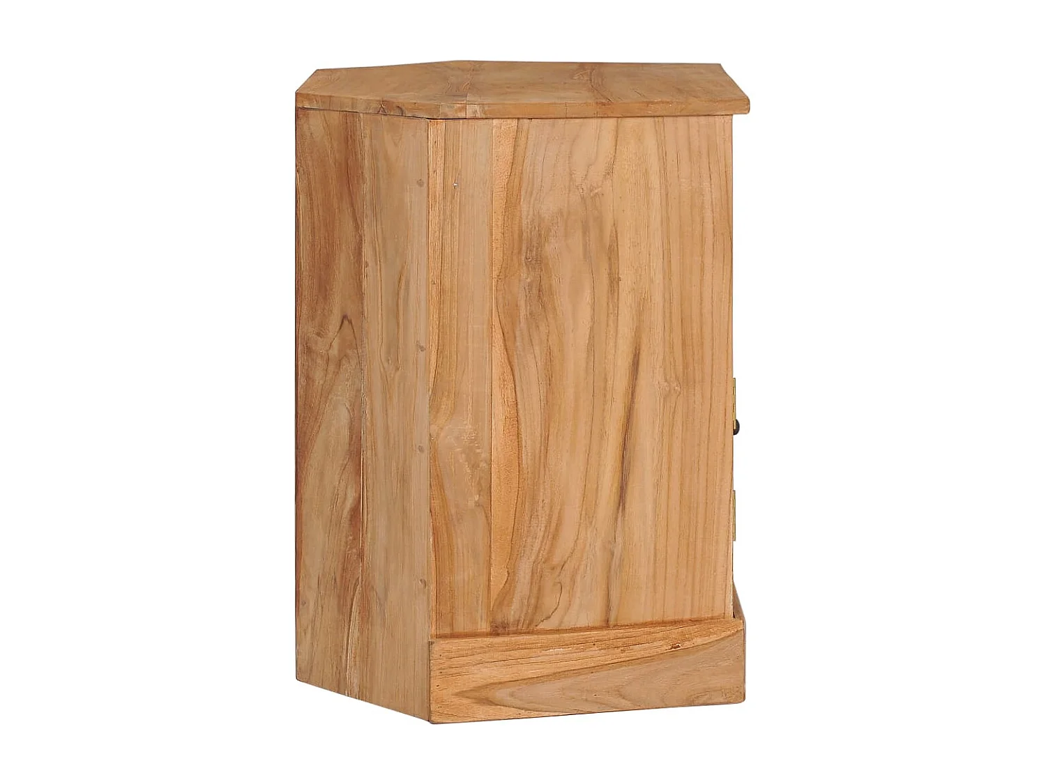 Credenza Angolare 60x45x60 cm in Legno Massello di Teak