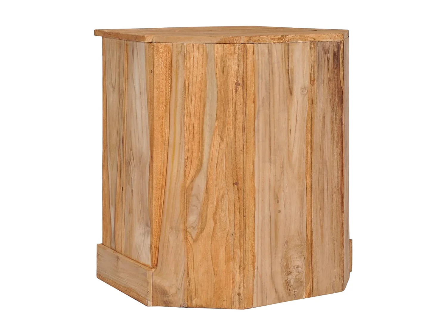 Credenza Angolare 60x45x60 cm in Legno Massello di Teak