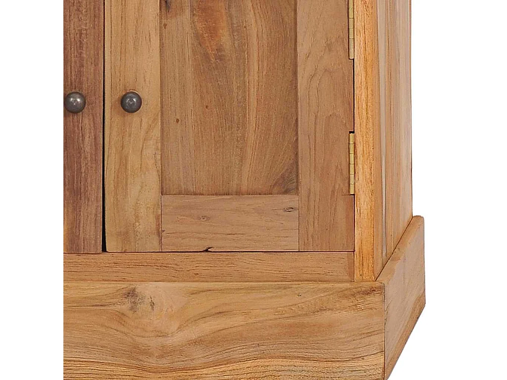 Hoekkast 60x45x60 cm massief teakhout