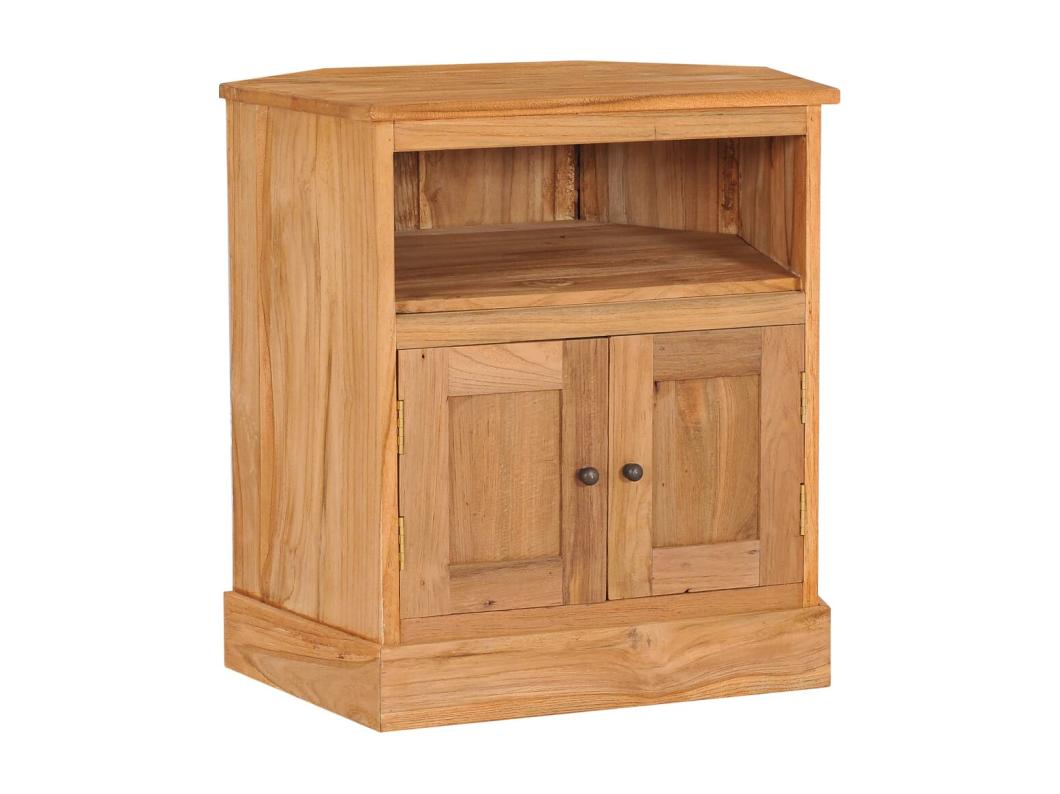 Hoekkast 60x45x60 cm massief teakhout