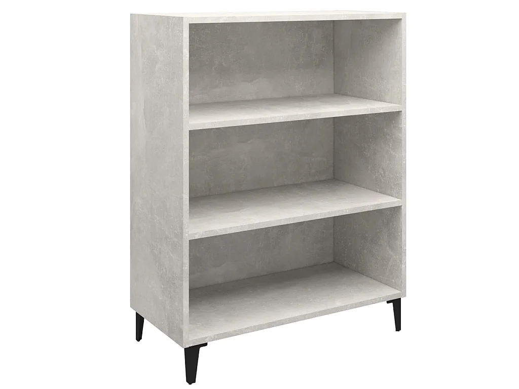 Dressoir 69,5x32,5x90 cm bewerkt hout betongrijs