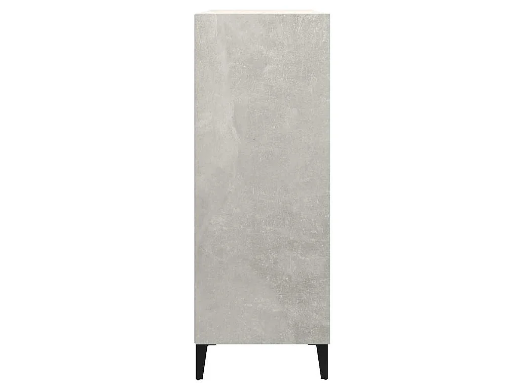 Buffet Gris béton 69,5x32,5x90 cm Bois d'ingénierie