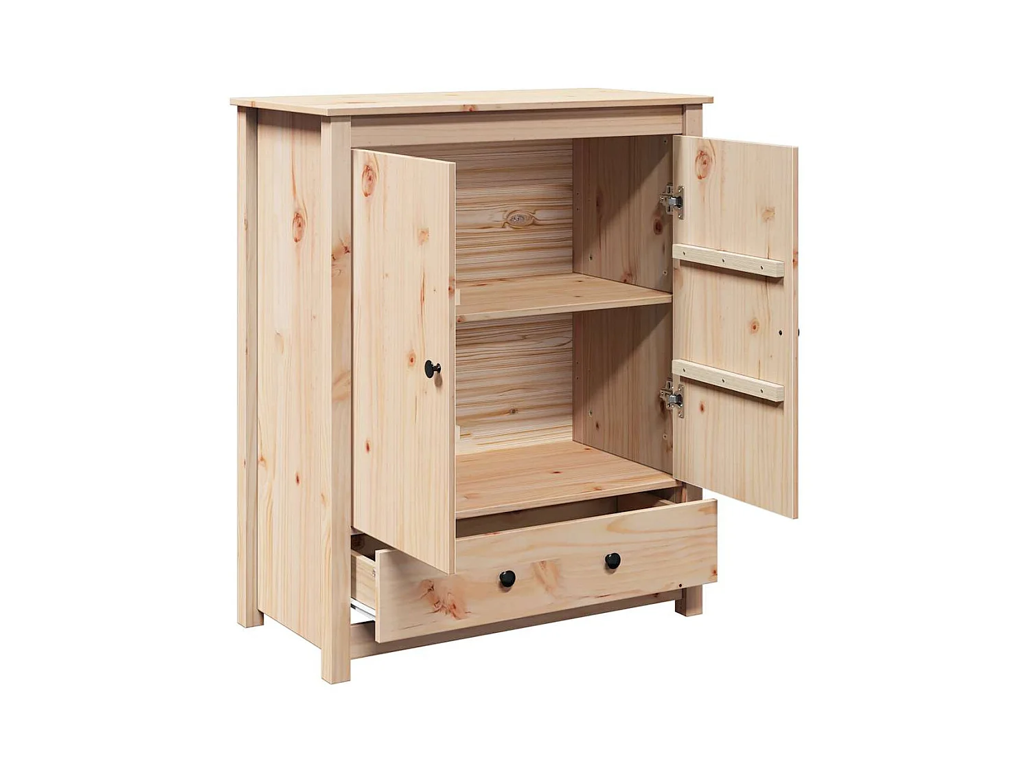 Credenza 83x41,5x100 cm in Legno Massello di Pino