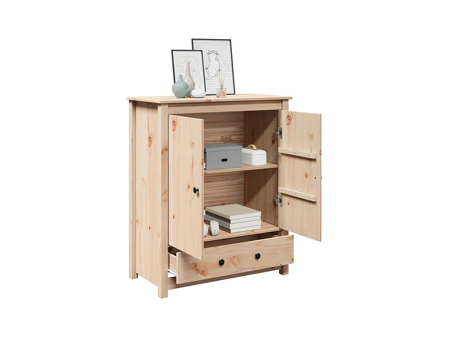 Buffet 83x41,5x100 cm Bois massif de pin