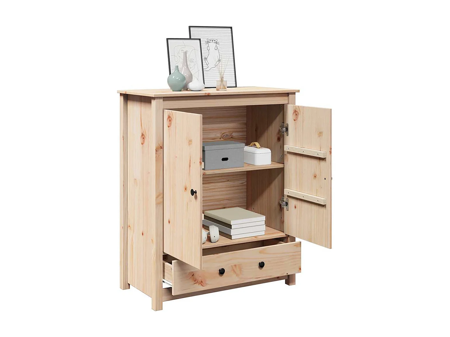 Buffet 83x41,5x100 cm Bois massif de pin