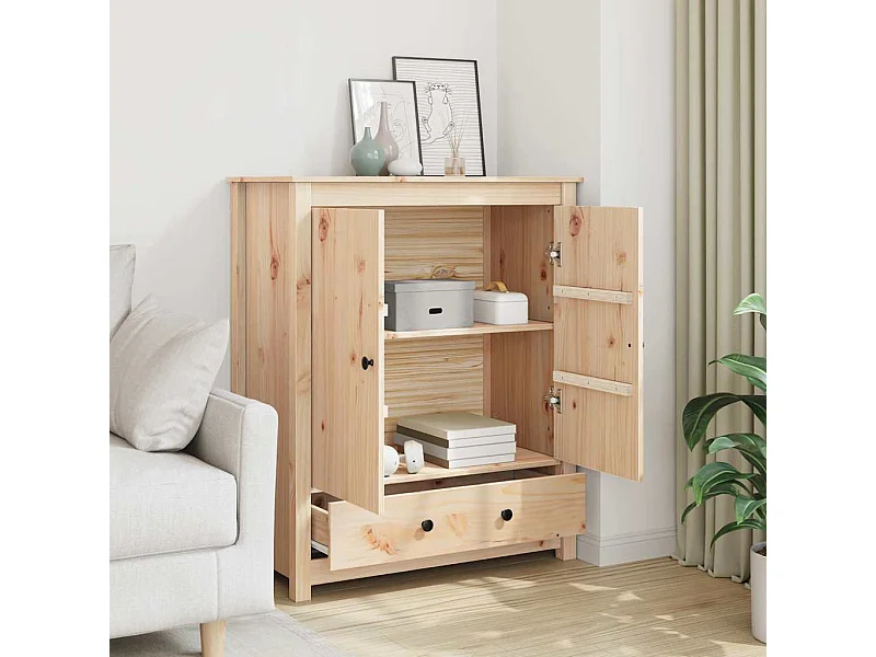 Credenza 83x41,5x100 cm in Legno Massello di Pino