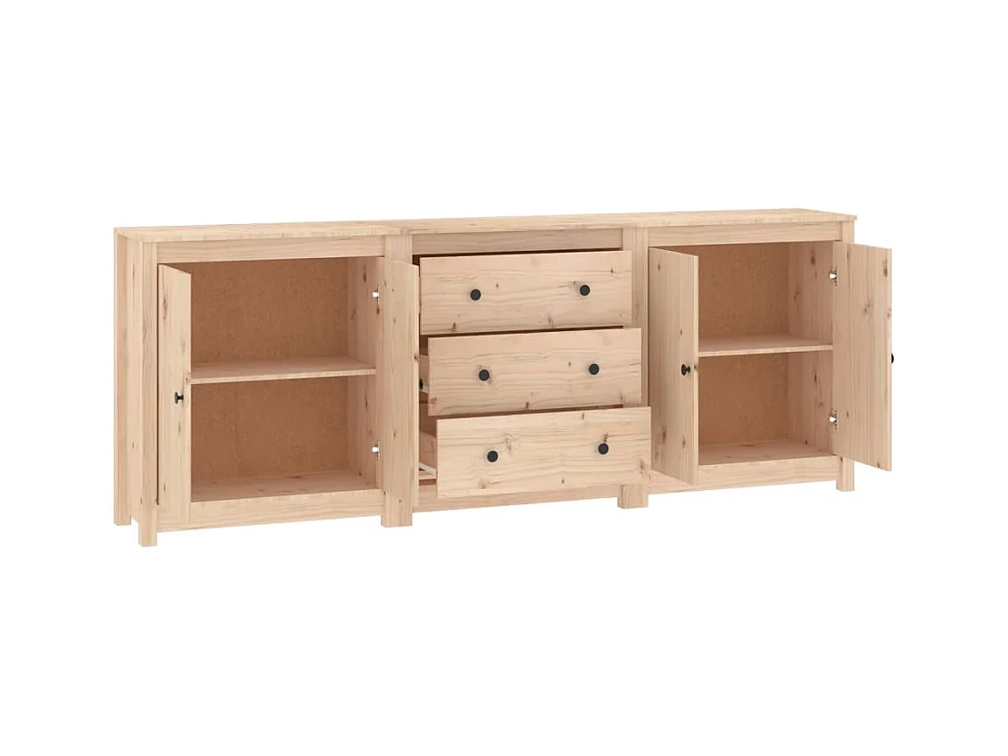 Buffet 210x35x80 cm Bois massif de pin