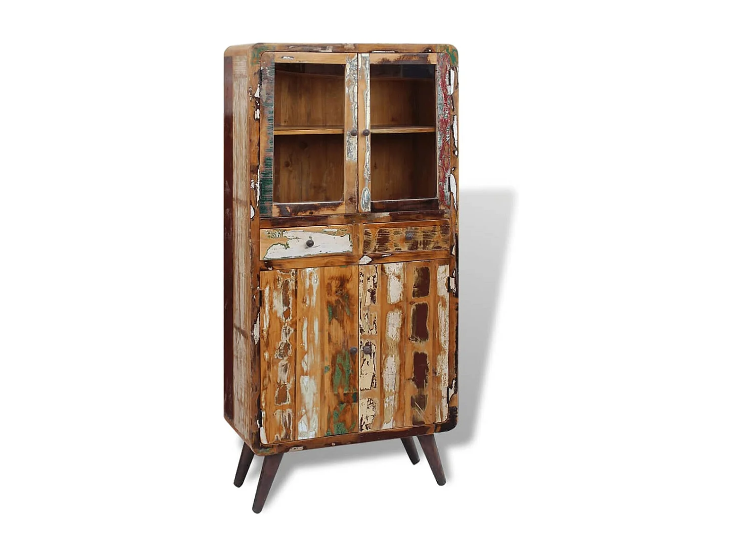 Credenza in Legno Massello di Recupero 90x40x190 cm