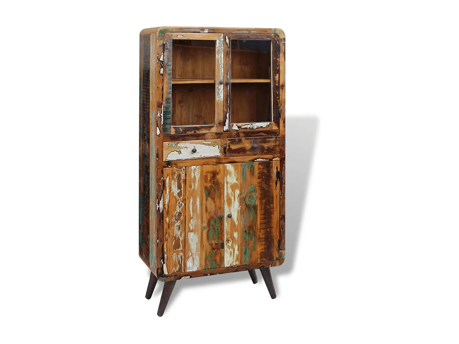 Credenza in Legno Massello di Recupero 90x40x190 cm