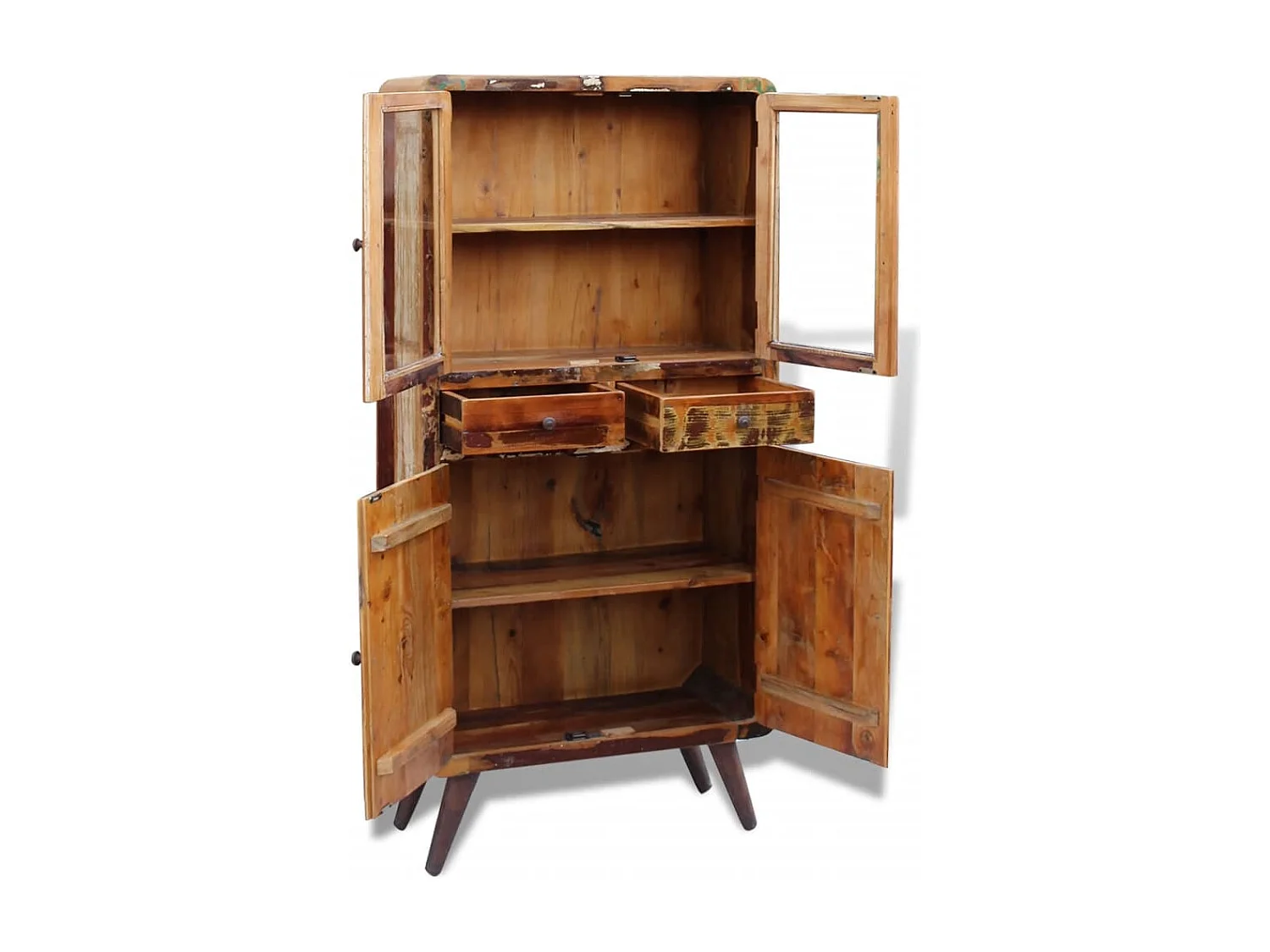 Credenza in Legno Massello di Recupero 90x40x190 cm