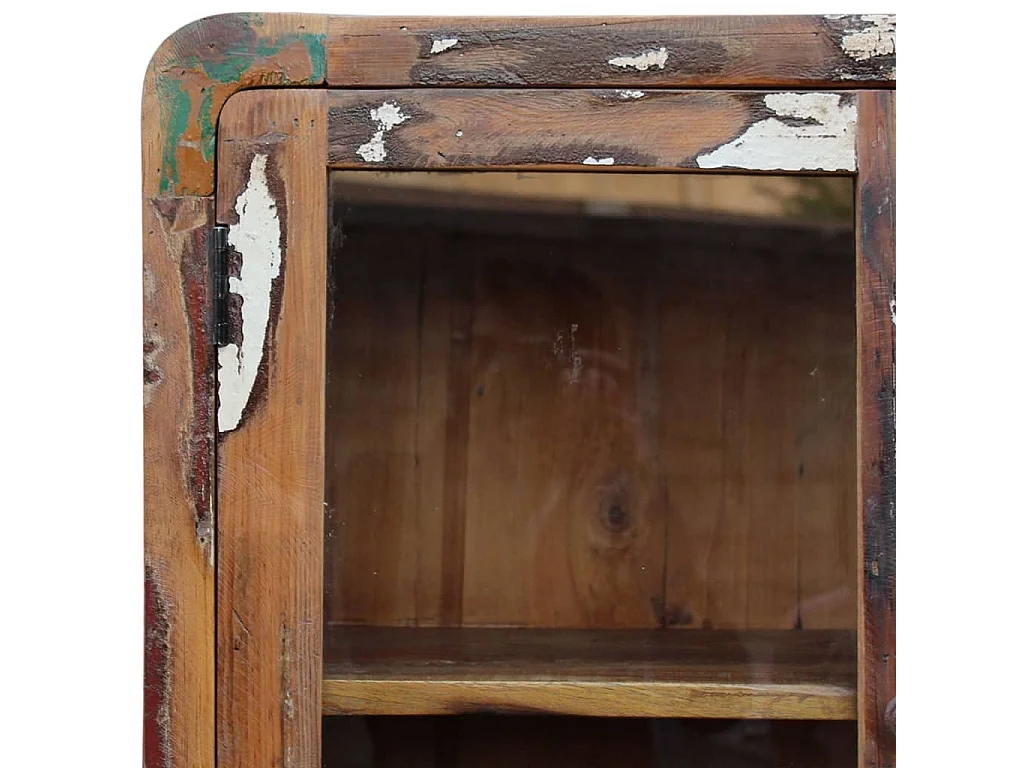 Credenza in Legno Massello di Recupero 90x40x190 cm