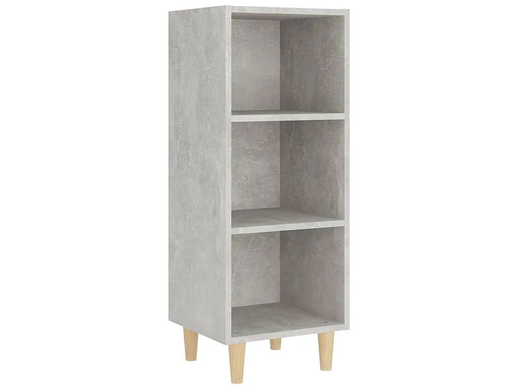 Buffet Gris béton 34,5x32,5x90 cm Bois d'ingénierie