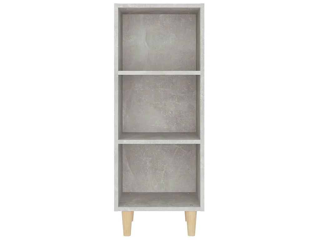 Buffet Gris béton 34,5x32,5x90 cm Bois d'ingénierie