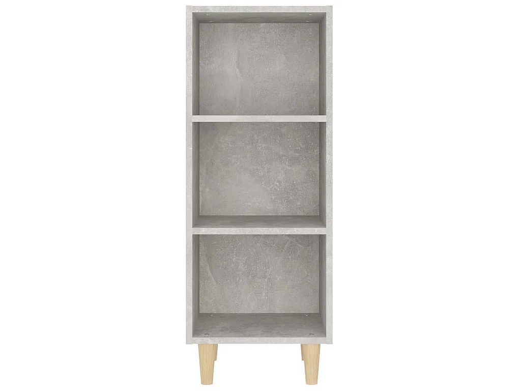 Buffet Gris béton 34,5x32,5x90 cm Bois d'ingénierie