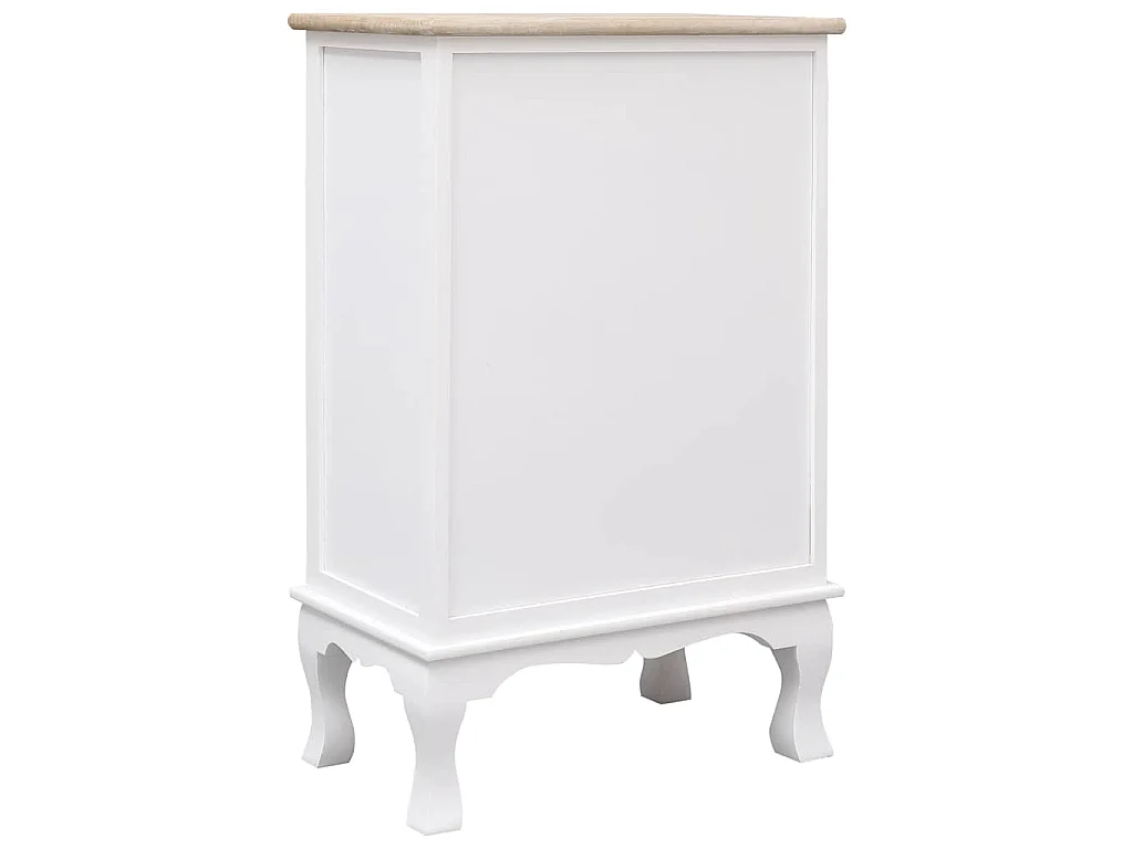 Armário com gavetas 50x30x80 cm madeira branco