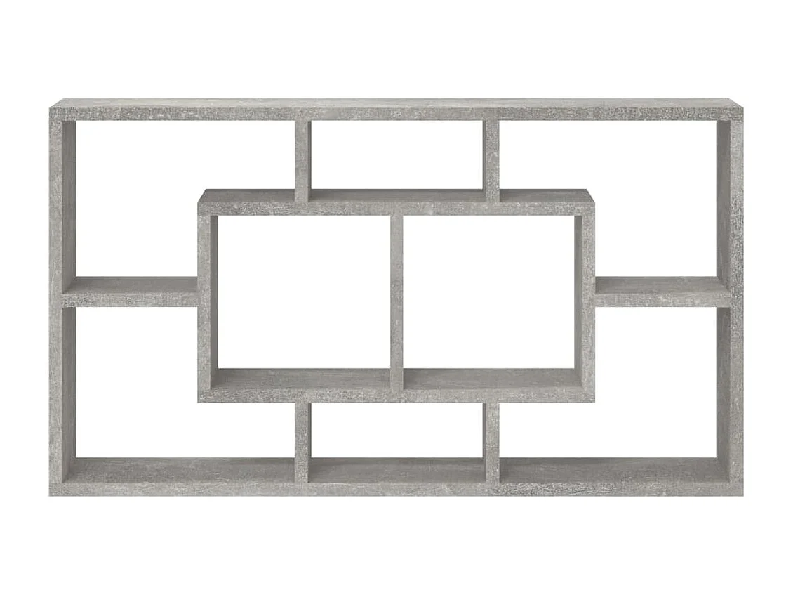 Étagère murale 8 compartiments Gris béton