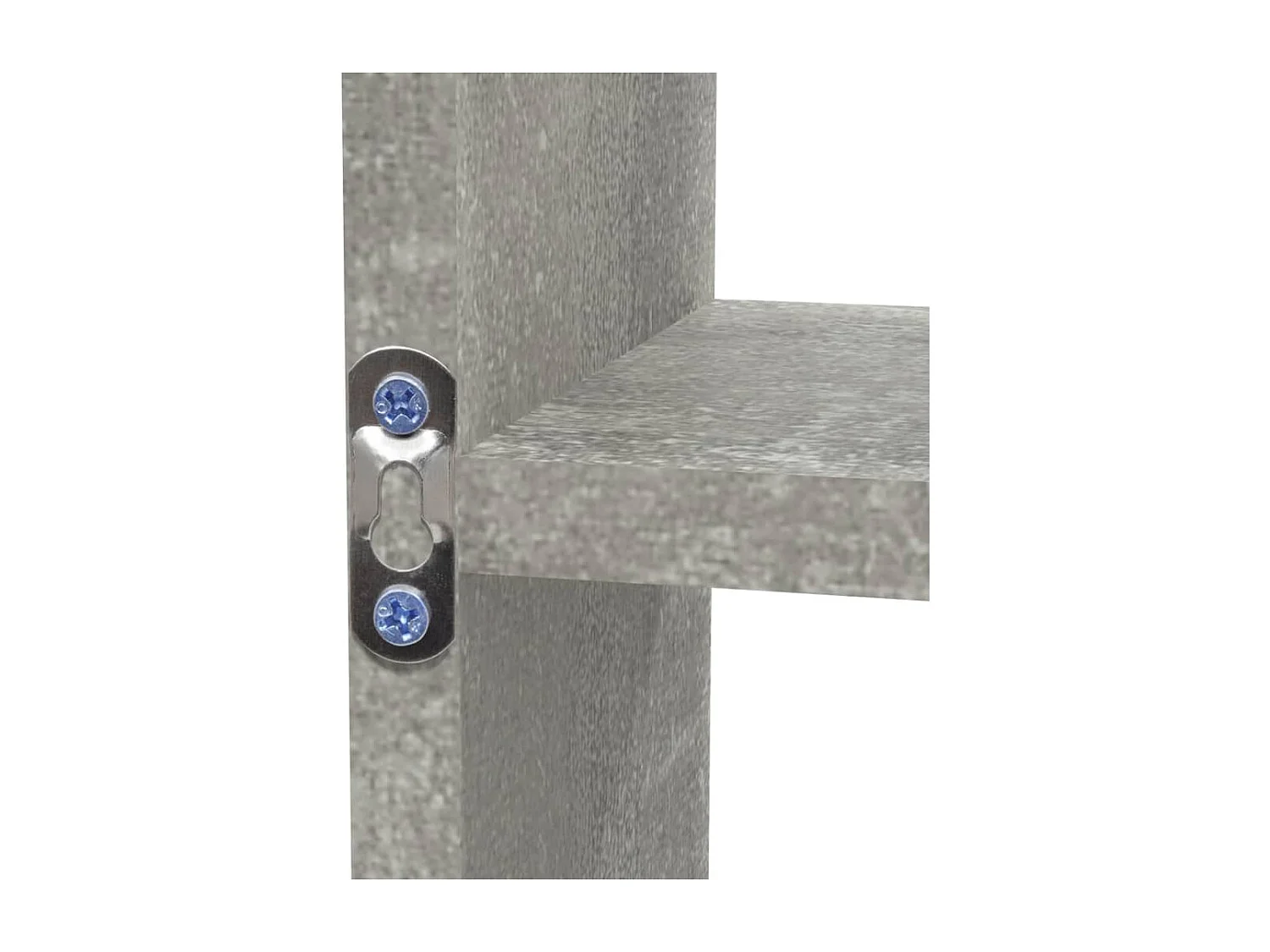 Étagère murale 8 compartiments Gris béton