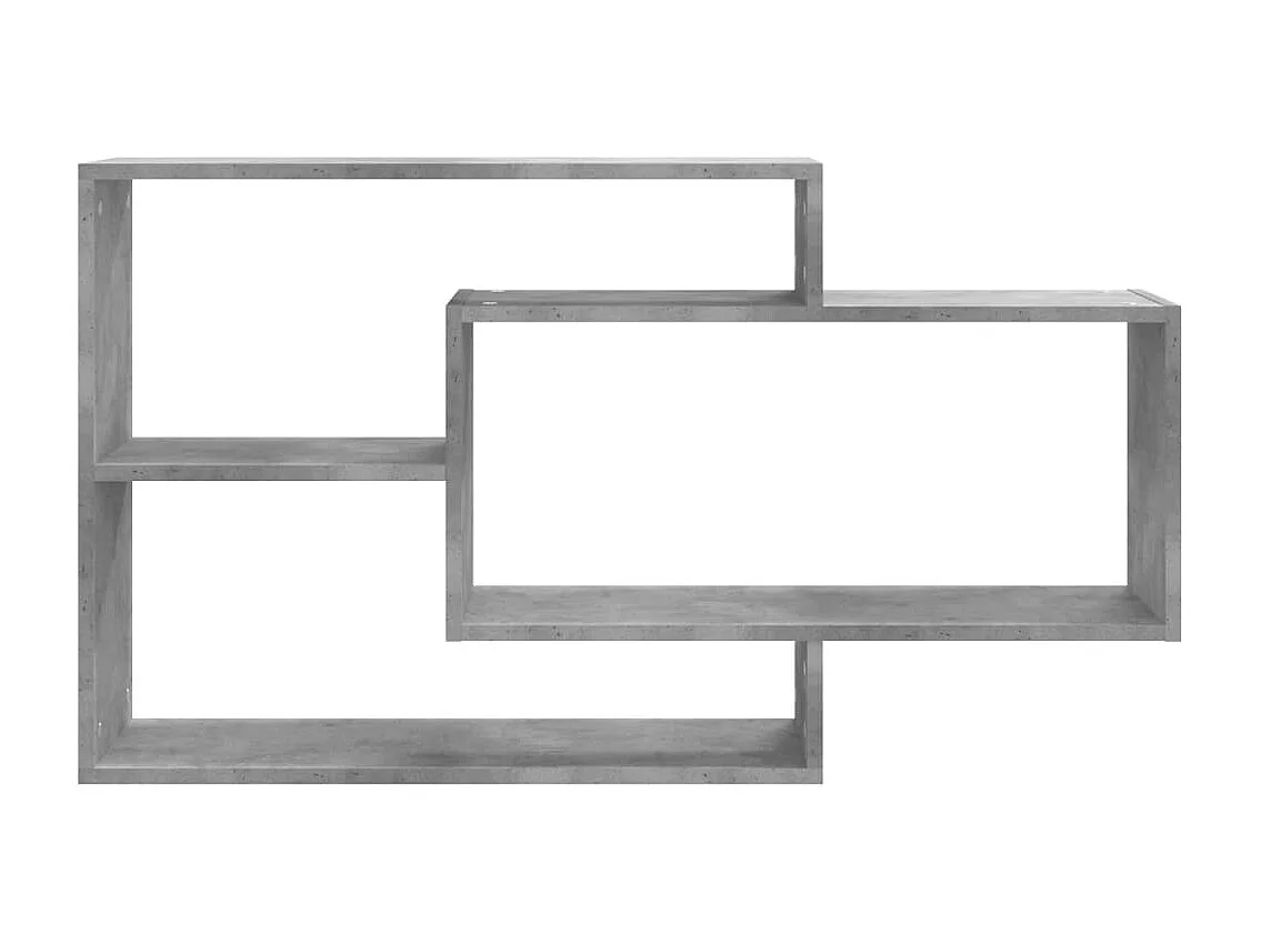 Wandregale Betongrau 104x20x58,5 cm Holzwerkstoff