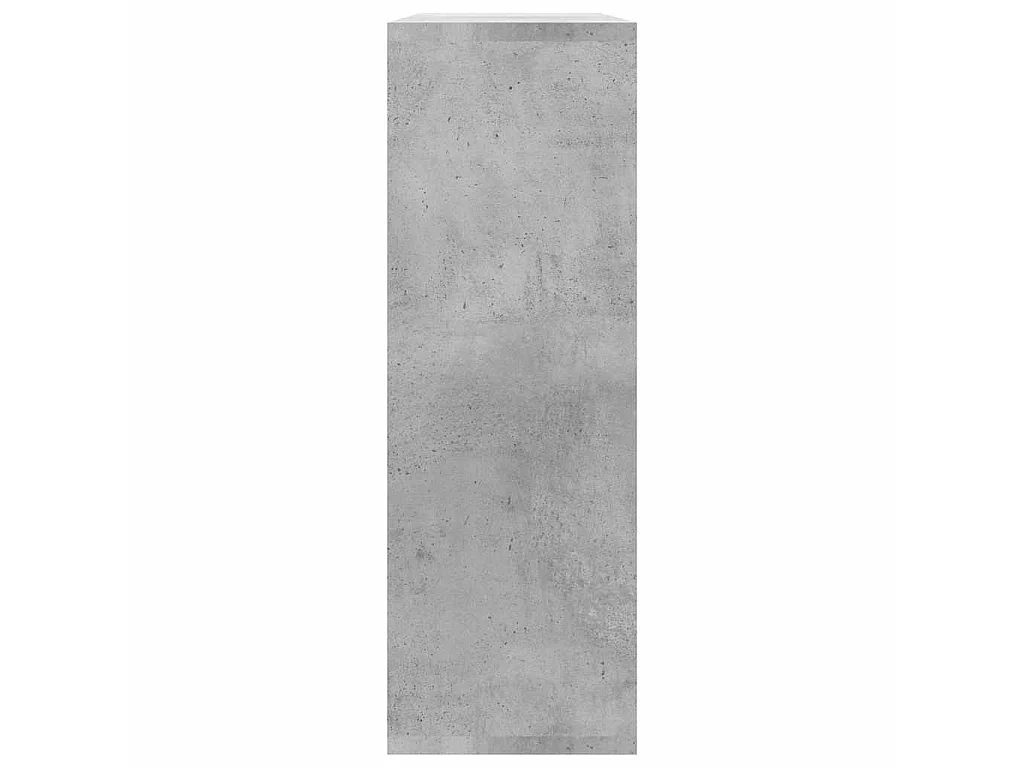 Estantes de pared de contrachapada gris hormigón 104x20x58,5 cm