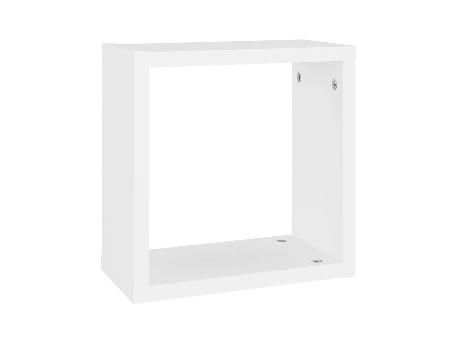 Étagères cube murales 4 pcs blanc 30x15x30 cm