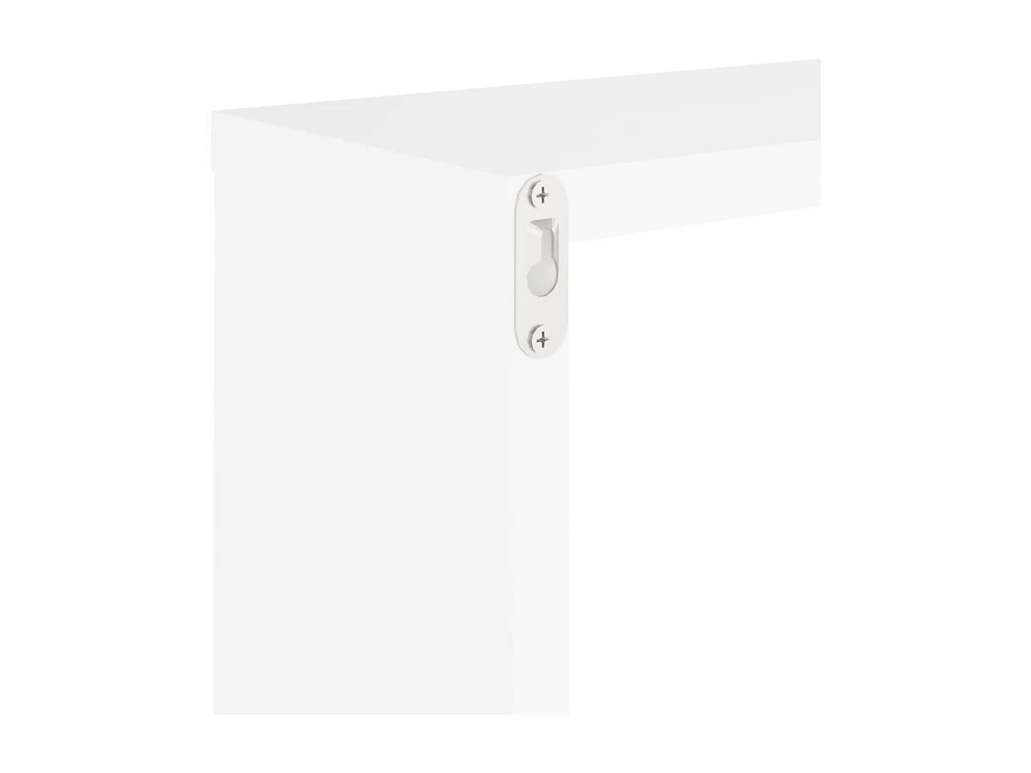 Étagères cube murales 4 pcs blanc 30x15x30 cm