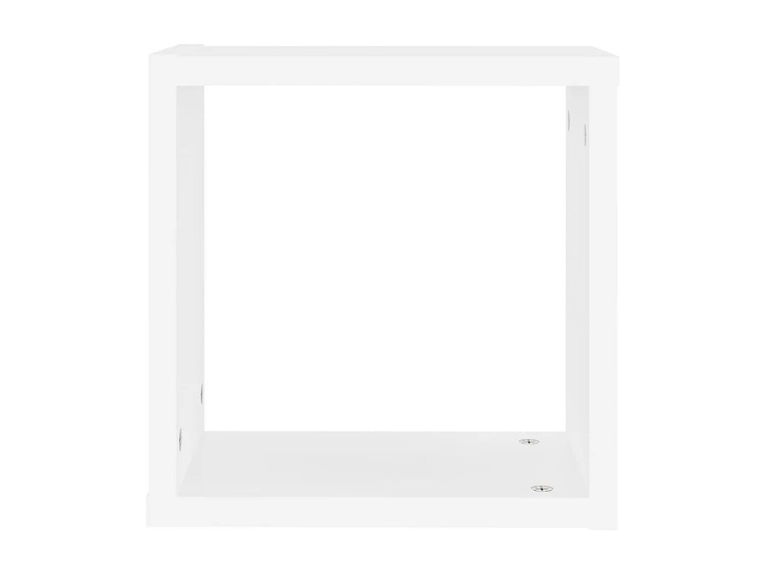 Wandschappen kubus 4 st 30x15x30 cm wit
