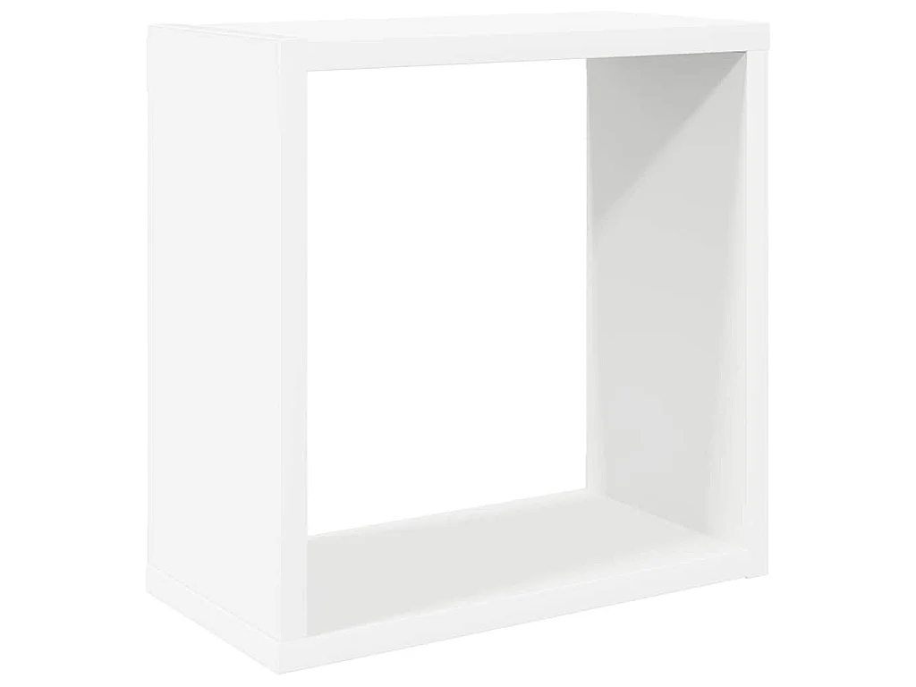 Mensole Parete a Cubo 4 pz Bianche 30x15x30 cm