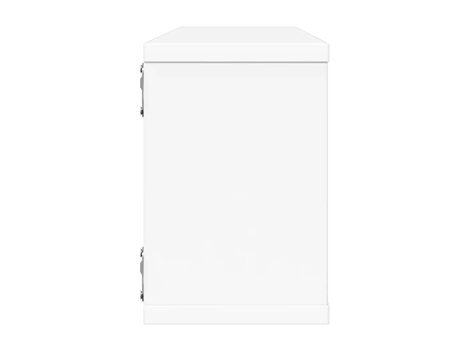 Estante cubo de pared 4 uds contrachapado blanco 60x15x23 cm