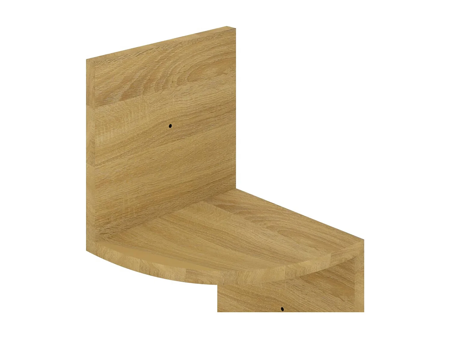 Étagère d'angle murale chêne sonoma 19x19x123cm bois ingénierie