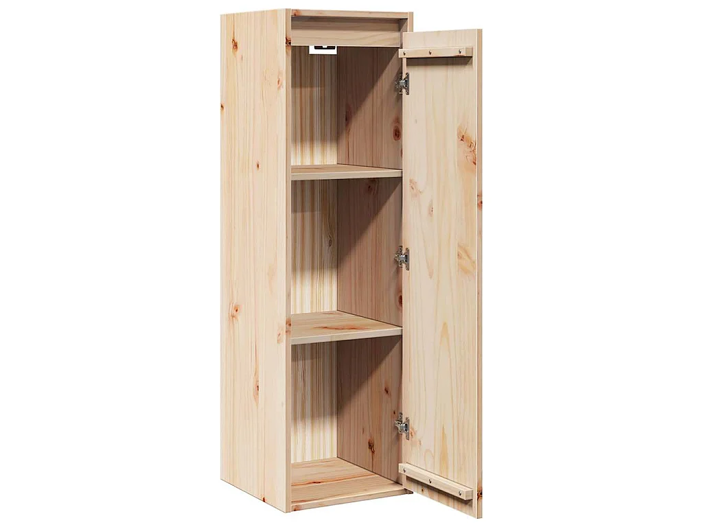 Wandschrank 30x30x100 cm Massivholz Kiefer
