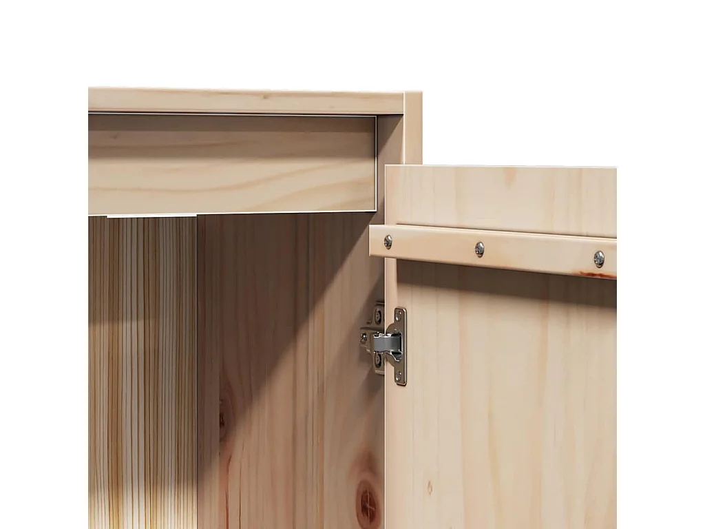 Wandschrank 30x30x100 cm Massivholz Kiefer