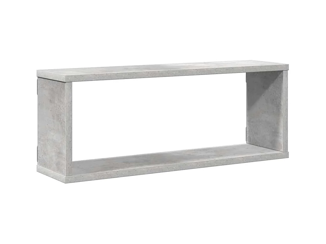 Würfelregale 4 Stk. Betongrau 60x15x23 cm Holzwerkstoff