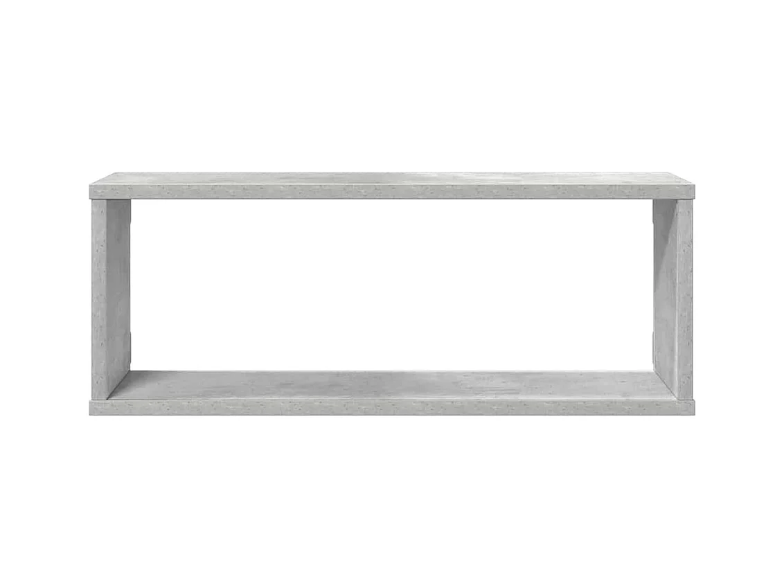 Würfelregale 4 Stk. Betongrau 60x15x23 cm Holzwerkstoff