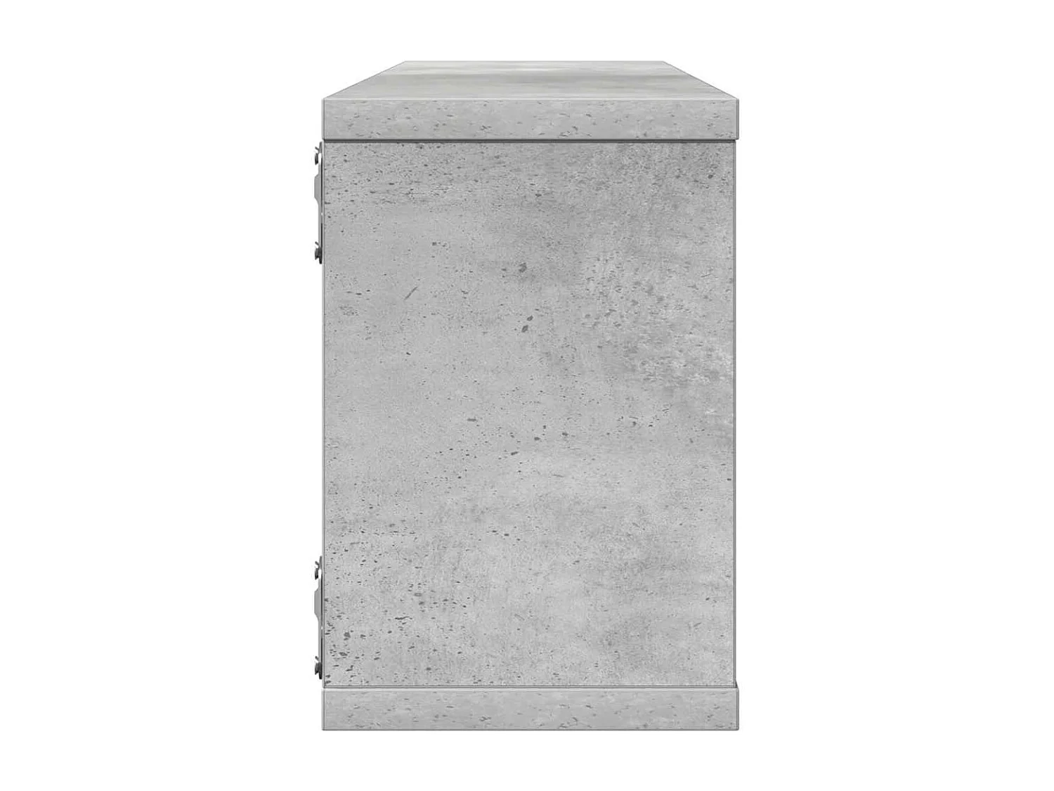 Étagères murales cube 4 pcs Gris béton Bois d’ingénierie