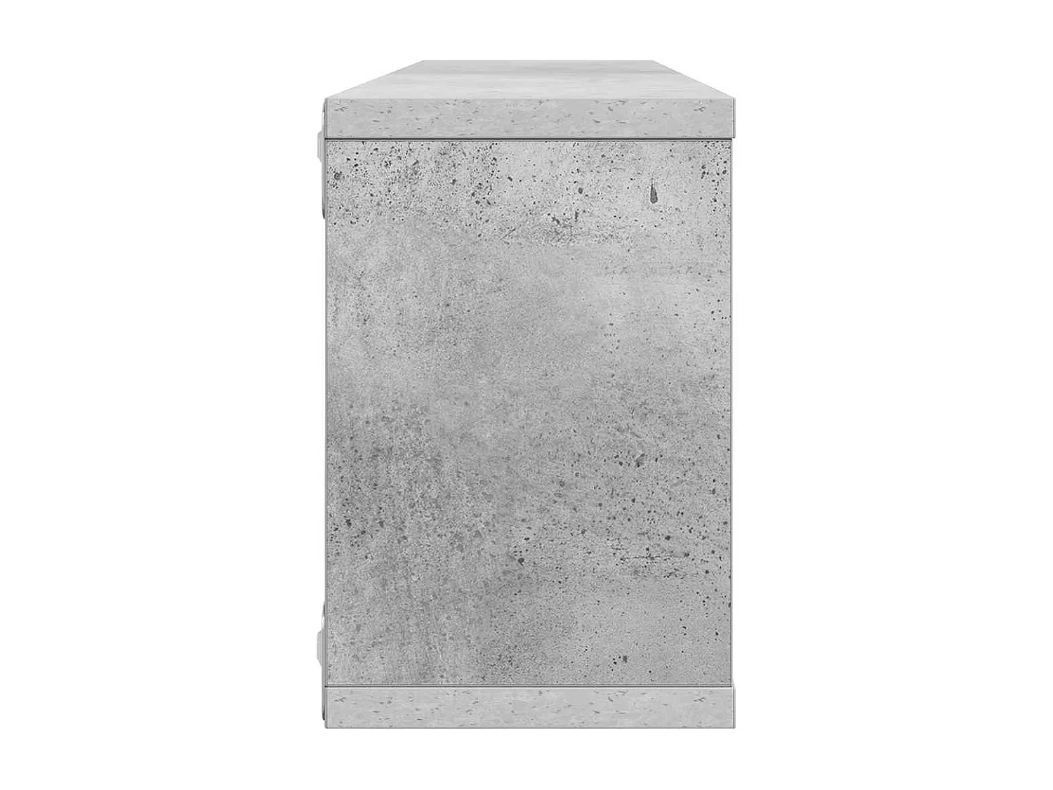 Étagères murales cube 4 pcs Gris béton Bois d’ingénierie