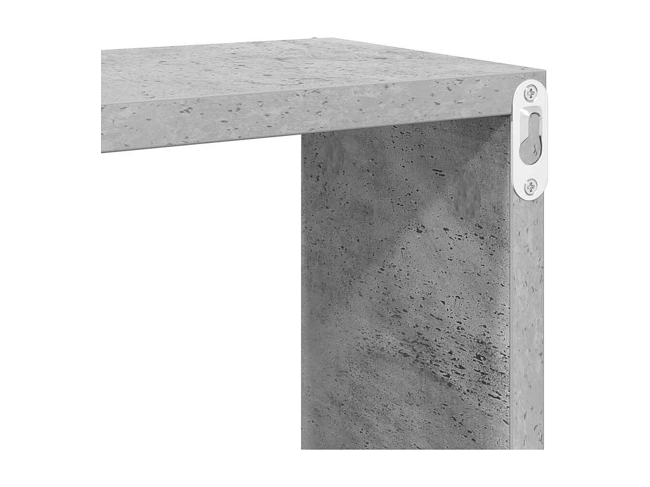 Wandschappen kubus 4 st 60x15x23 cm bewerkt hout betongrijs