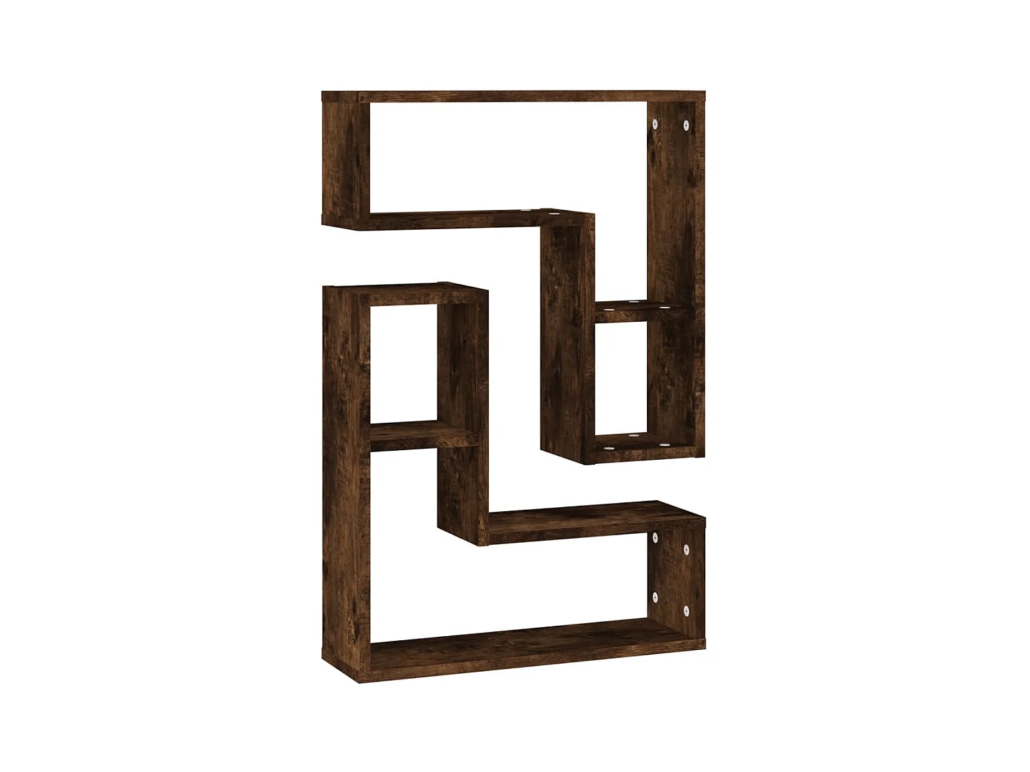 Étagères murales 2 pcs Chêne fumé 50x15x50 cm Bois d'ingénierie