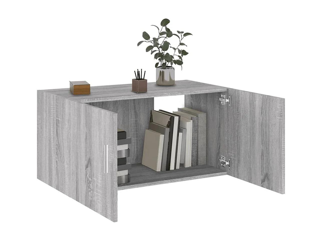 Wandschrank Grau Sonoma 80x39x40 cm Holzwerkstoff