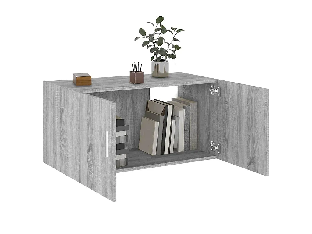 Armoire murale Sonoma gris 80x39x40 cm Bois d'ingénierie
