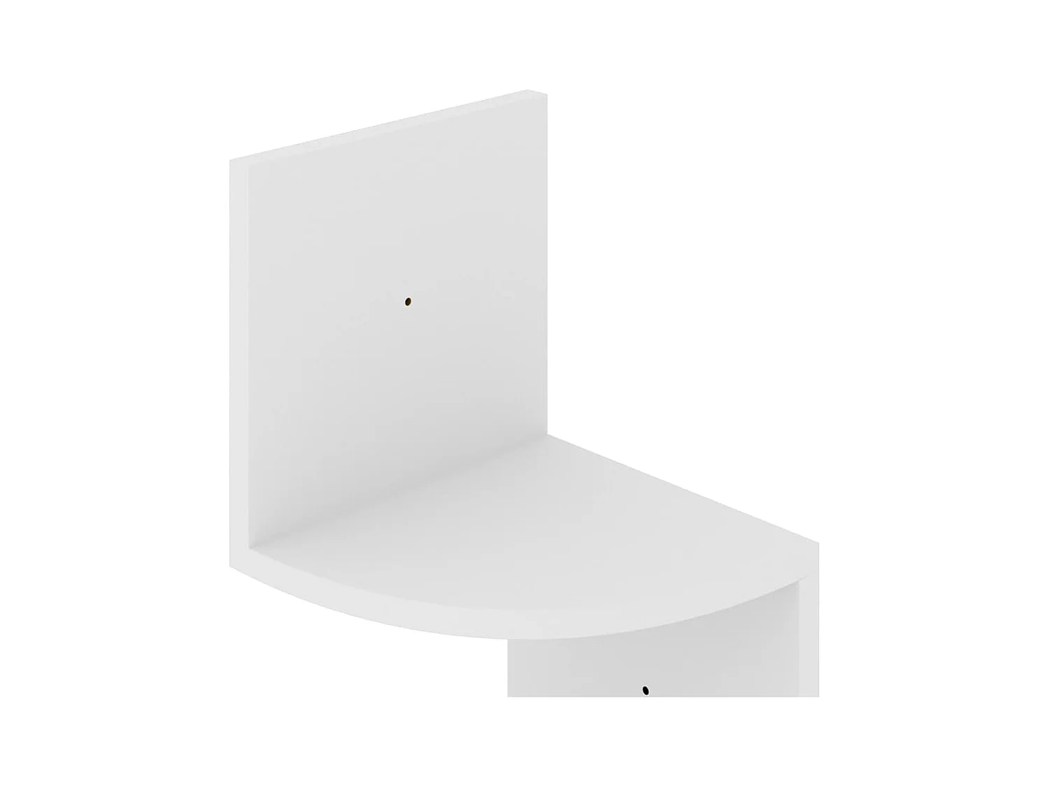 Étagère d'angle murale Blanc 19x19x123 cm Bois d'ingénierie