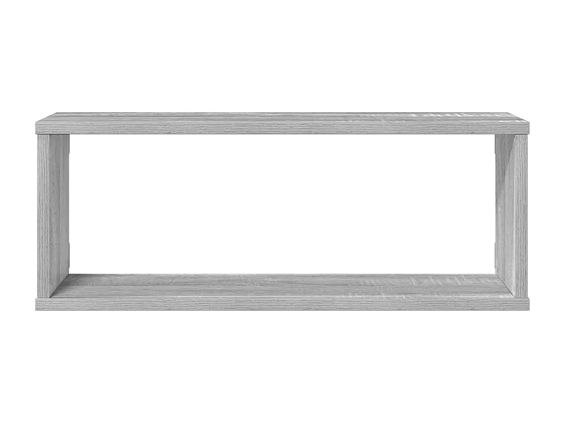 Würfelregale 4 Stk. Grau Sonoma 60x15x23 cm Holzwerkstoff